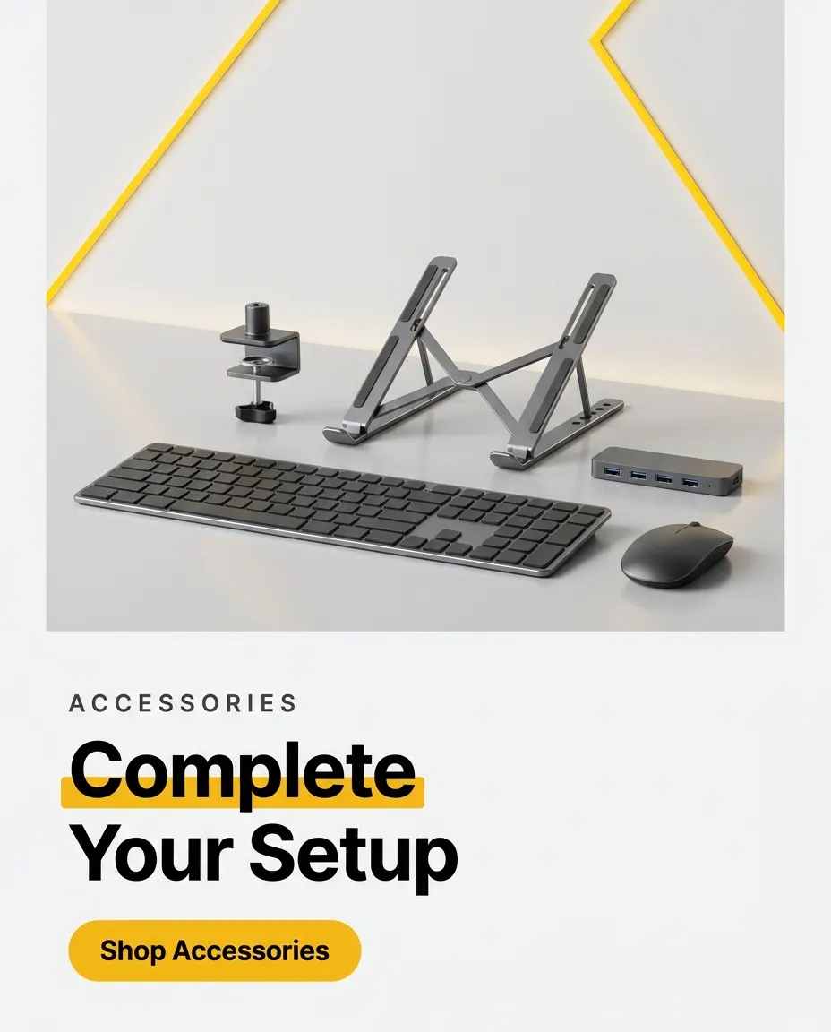 Accessories to complete your desk setup