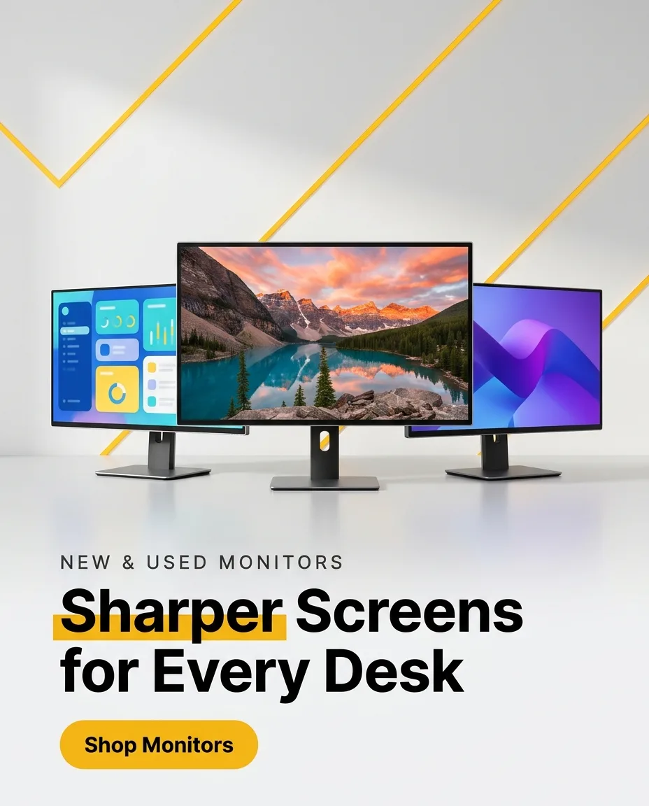 New and used monitors for every desk